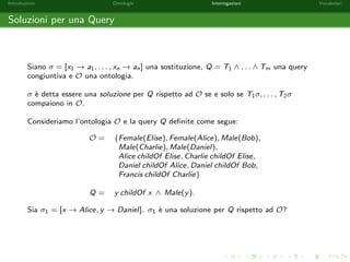 nire in maniera rigorosa le query congiuntive e necessario de 