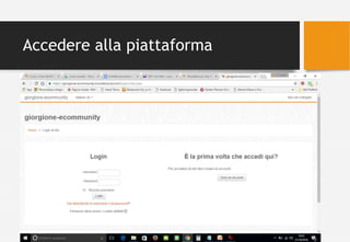 Accedere alla piattaforma
Valentina Melli 2016
 