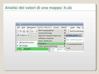 Analisi dei valori di una mappa: h.cb 