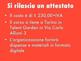Corso per content curator