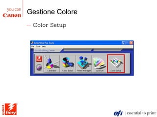 Gestione Colore Color Setup 