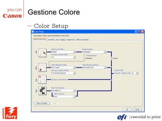 Gestione Colore Color Setup 