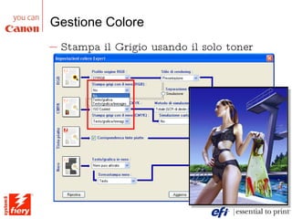 Gestione Colore Stampa il Grigio usando il solo toner Nero 