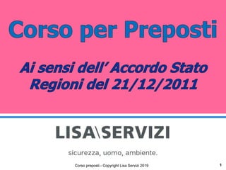 1Corso preposti - Copyright Lisa Servizi 2019
 