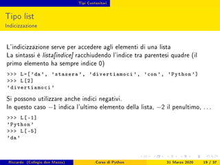 Corso python 2020 - Lezione 1 | PDF