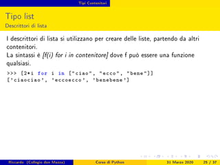 Corso python 2020 - Lezione 1 | PDF