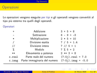 Corso python 2020 - Lezione 1 | PDF