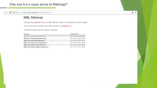 Che cos’è e a cosa serve la Sitemap?
 