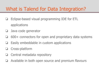 Talend Open Studio Fundamentals #1: Workspaces, Jobs, Metadata and ...