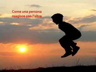 Come una persona
reagisce con l’altra
 