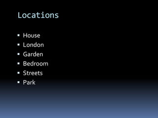 LocationsHouseLondonGardenBedroomStreetsPark