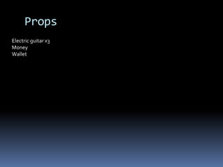 PropsElectric guitar x3MoneyWallet