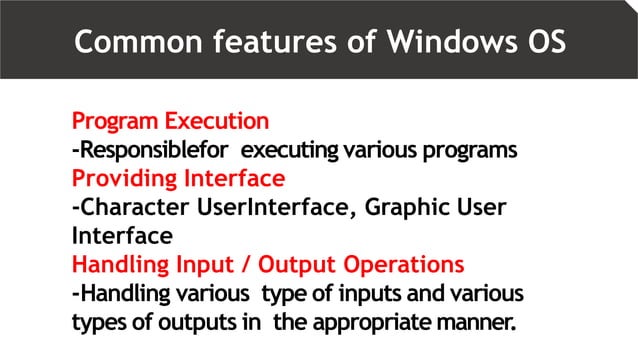 Windows Operating system | PPTX