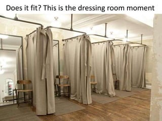 Does it fit? This is the dressing room moment
 