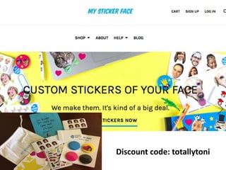 Discount code: totallytoni
 
