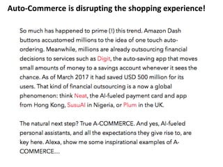 Auto-Commerce is disrupting the shopping experience!
 