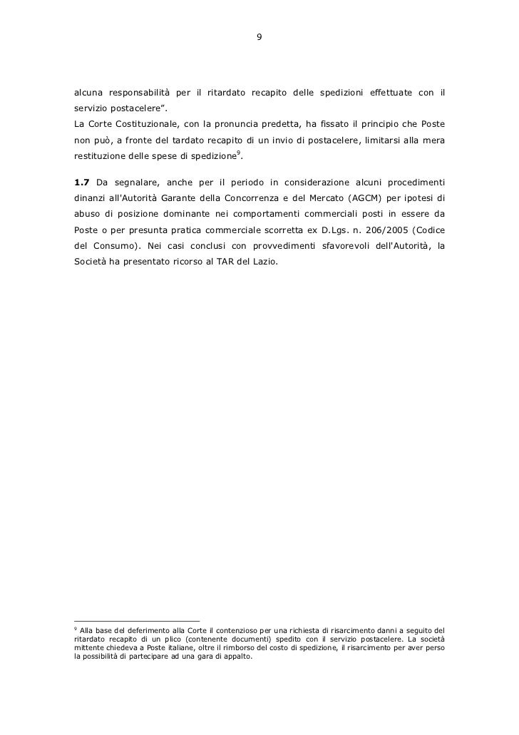Cortedeicont Ibilancioposte2010relazione20feb2012