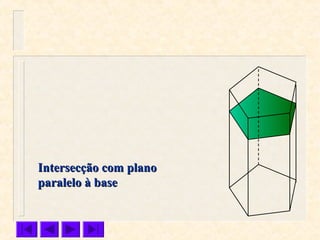 Intersecção com planoIntersecção com plano
paralelo à baseparalelo à base
 