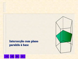 Intersecção com planoIntersecção com plano
paralelo à baseparalelo à base
 