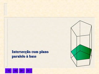 Intersecção com planoIntersecção com plano
paralelo à baseparalelo à base
 