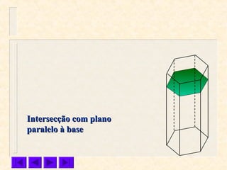 Intersecção com planoIntersecção com plano
paralelo à baseparalelo à base
 