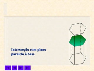 Intersecção com planoIntersecção com plano
paralelo à baseparalelo à base
 
