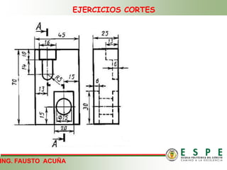 EJERCICIOS CORTES
ING. FAUSTO ACUÑA
 