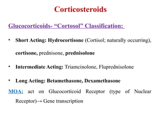 Corticosteroids medicinal Chemistry- II T.Y. B. Pharm | PPTX