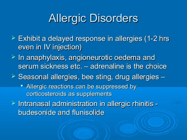 Prednisone Dosage For Allergies