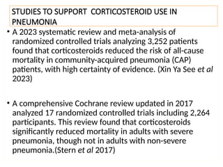The corticosteroid use in pneumonia.pptx