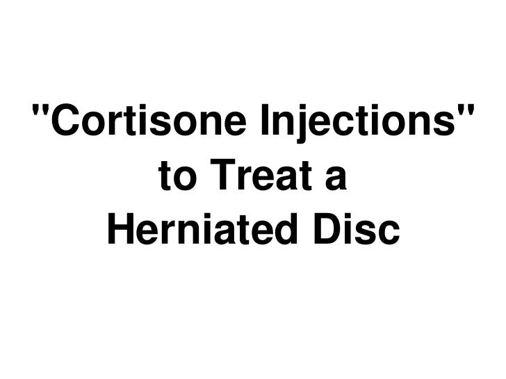 Cortisone Injections to Treat a Herniated Disc