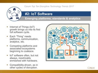 15
Emerging platforms, standards & analytics
#2: IoT Software
 Internet of Things (IoT)
growth brings us into its first
f...