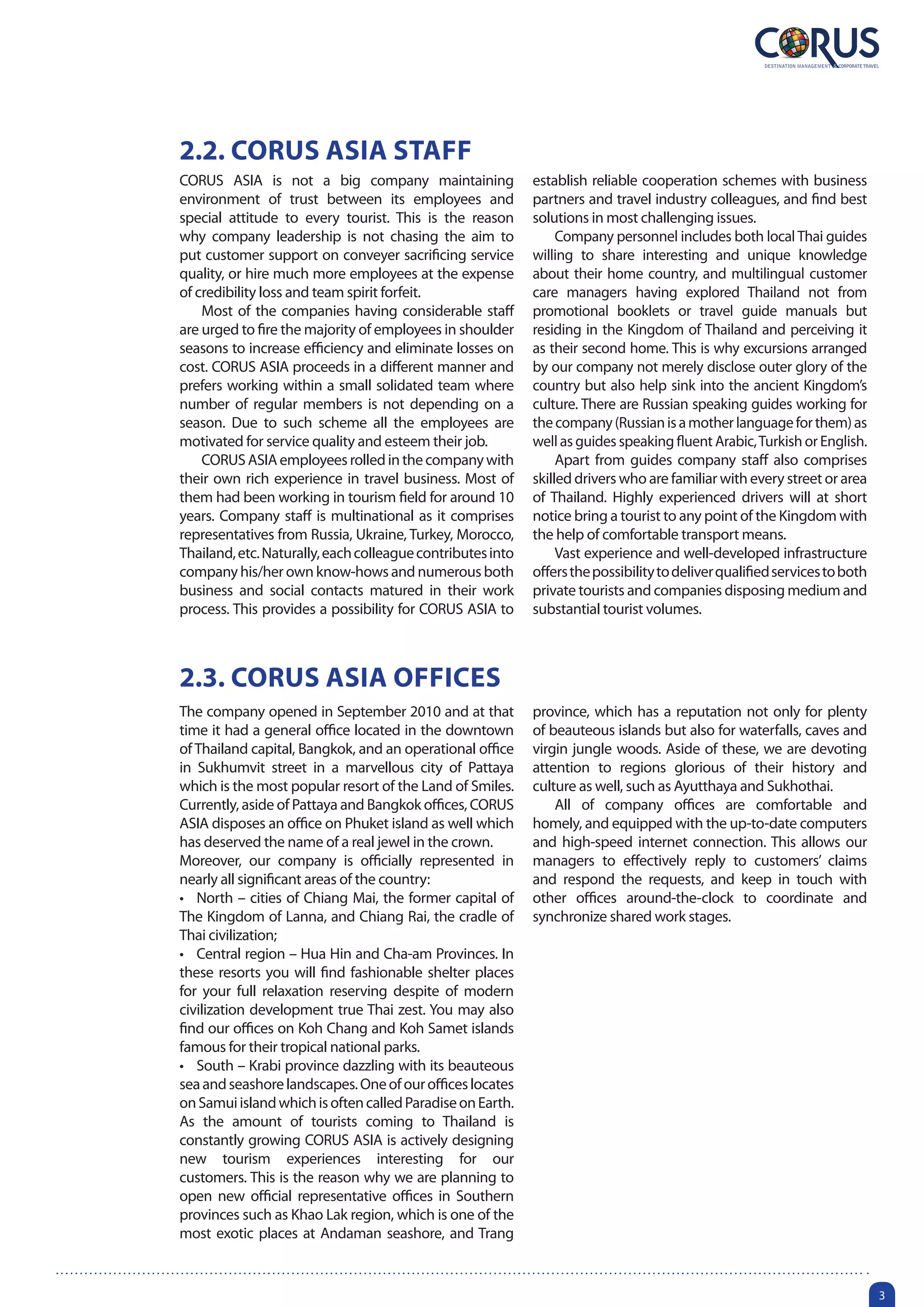 Corus Asia Co., Ltd / Corporate Profile / English Full | PDF
