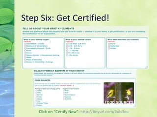 Step Six: Get Certified! Click on “Certify Now”:  http: //tinyurl .com/3uls3eu 