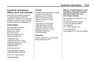 2012 Chevy Corvette Owners Manual