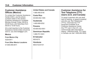 2012 Chevy Corvette Owners Manual