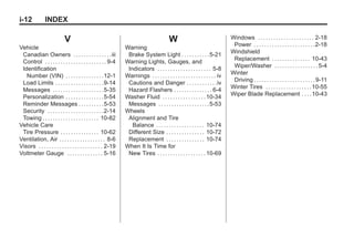 2012 Chevy Corvette Owners Manual