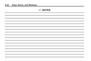 Chevrolet Corvette Owner Manual - 2012              Black plate (34,1)




   2-34        Keys, Doors, and Windows

                                          2 NOTES
 