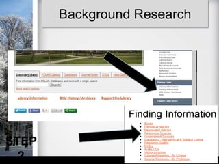 Background Research




STEP
  2
 