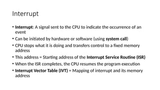 Introduction to Operating Systems: CPU Modes, Interrupts, and Process ...