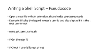 Introduction to Shell Scripting and Linux Process Management | PPTX