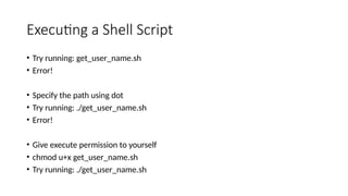 Introduction to Shell Scripting and Linux Process Management | PPTX