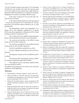 Prospective Study of Acute Appendicitis with its Clinical, Radiological ...