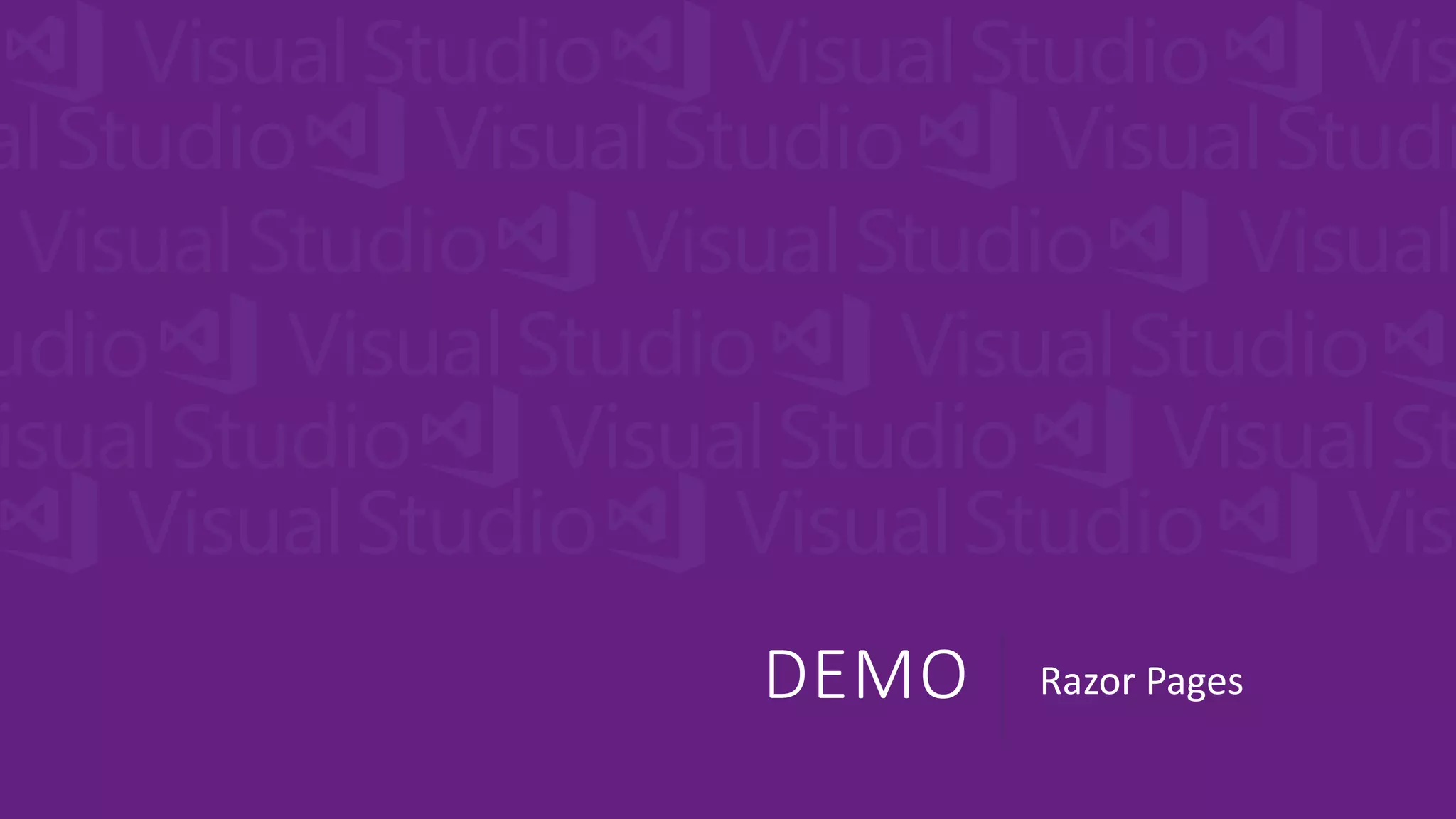 DEMO Razor Pages
 