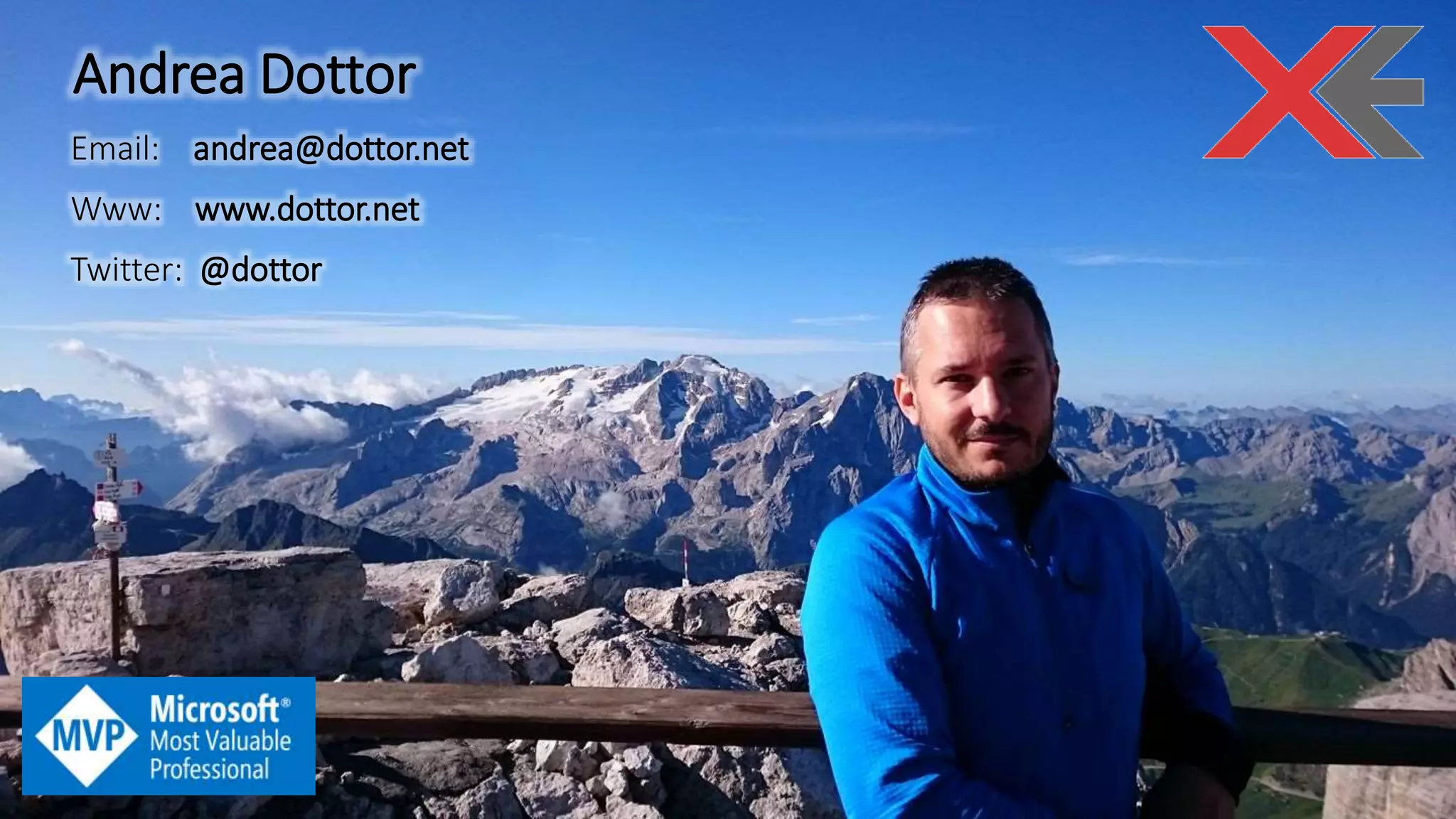 Andrea Dottor
Email: andrea@dottor.net
Www: www.dottor.net
Twitter: @dottor
 