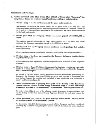 COSADC Compliance Audit 5 15