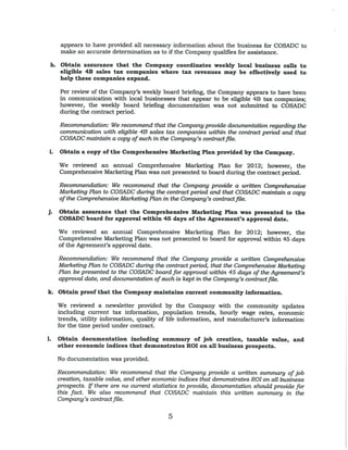 COSADC Compliance Audit 5 15