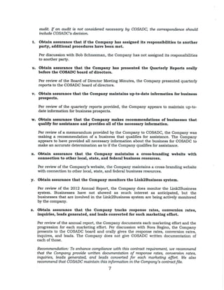 COSADC Compliance Audit 5 15