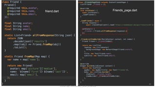 friend.dart
friend_page.dart
Friends_page.dart
Mobile App Development, Wollo University,
61
 