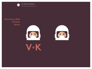 Een VAK voor de toekomst
21st century skills
V6 Model
Kennis
a
V K
 